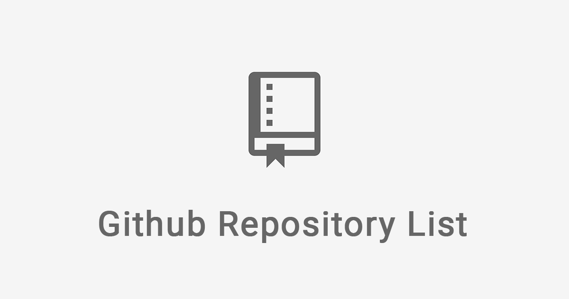 Key visual of Github Repository List